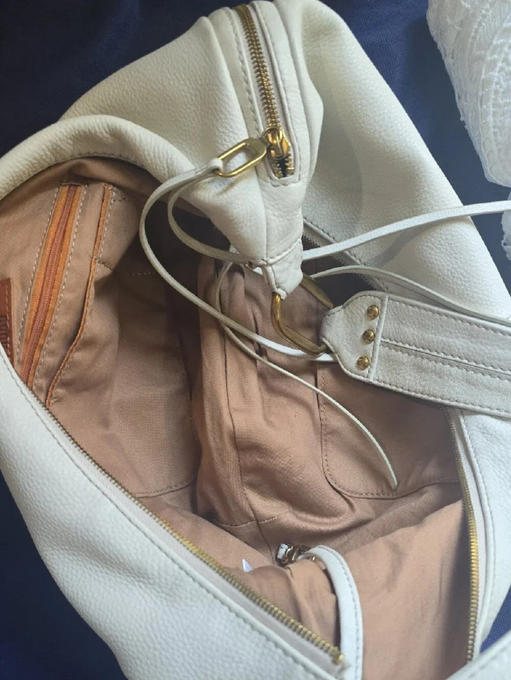 HOBO Chosen Powder White Shoulder Bag